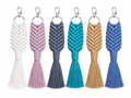 Chevron Knot Keychain