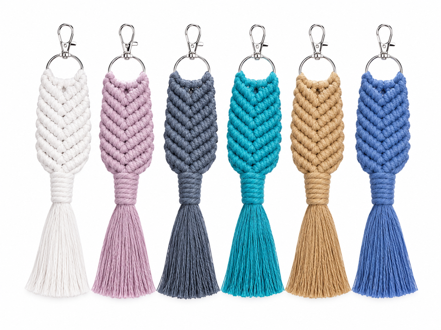Chevron Knot Keychain