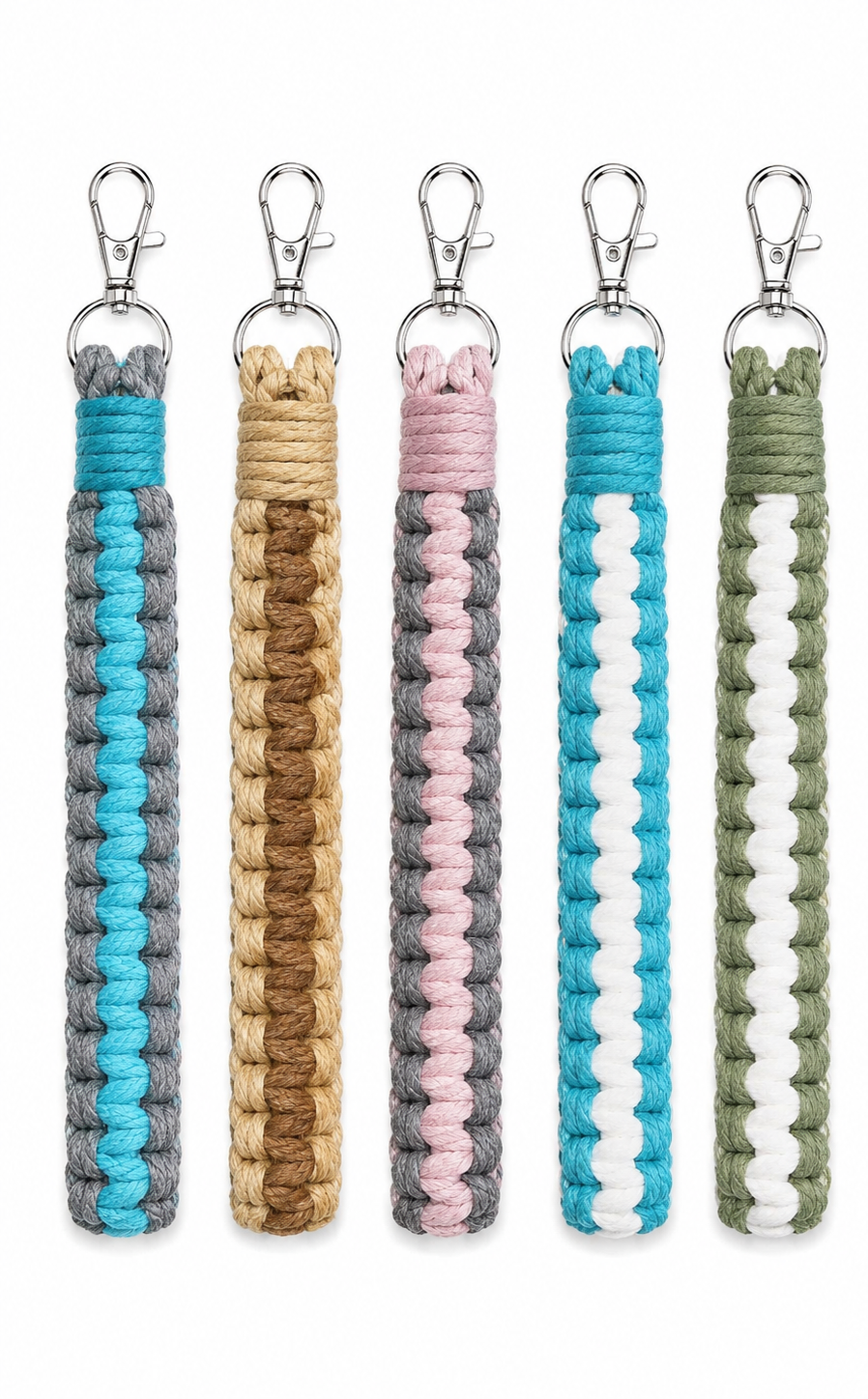 Two-Toned Double Hitch Wristlet